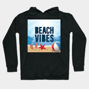 Beach Vibes Mask Design, Artwork, Vector, Graphic Hoodie